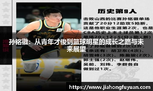 孙铭徽：从青年才俊到篮球明星的成长之路与未来展望